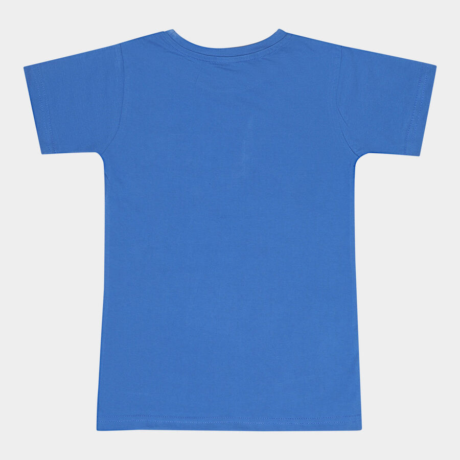 कॉटन टी-शर्ट, रॉयल ब्लू, large image number null