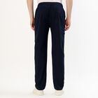 Men's Navy Blue Relaxed Fit Cargo Track Pants, Navy Blue, small image number null