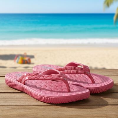 Women's Bright Pink Slip-On Flip Flops