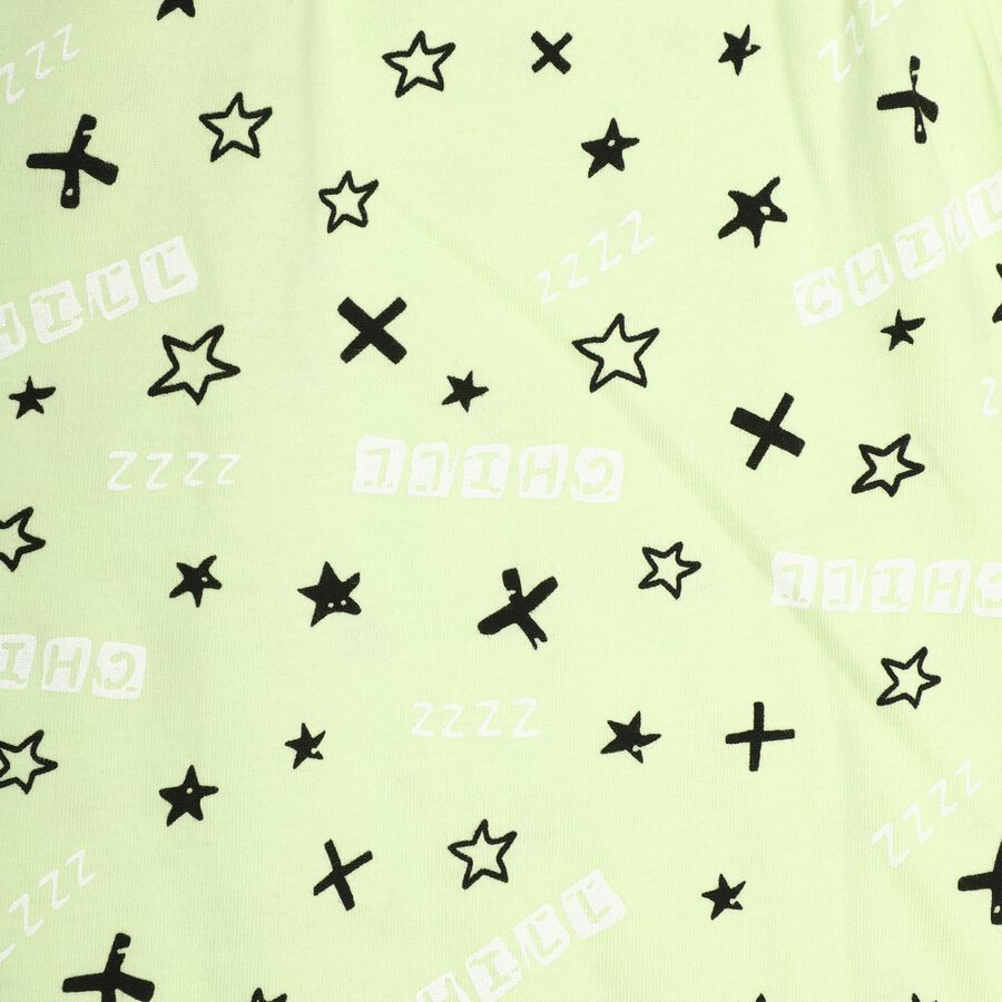 Boys' 100% Cotton Suit Night, हल्का हरा, large image number null
