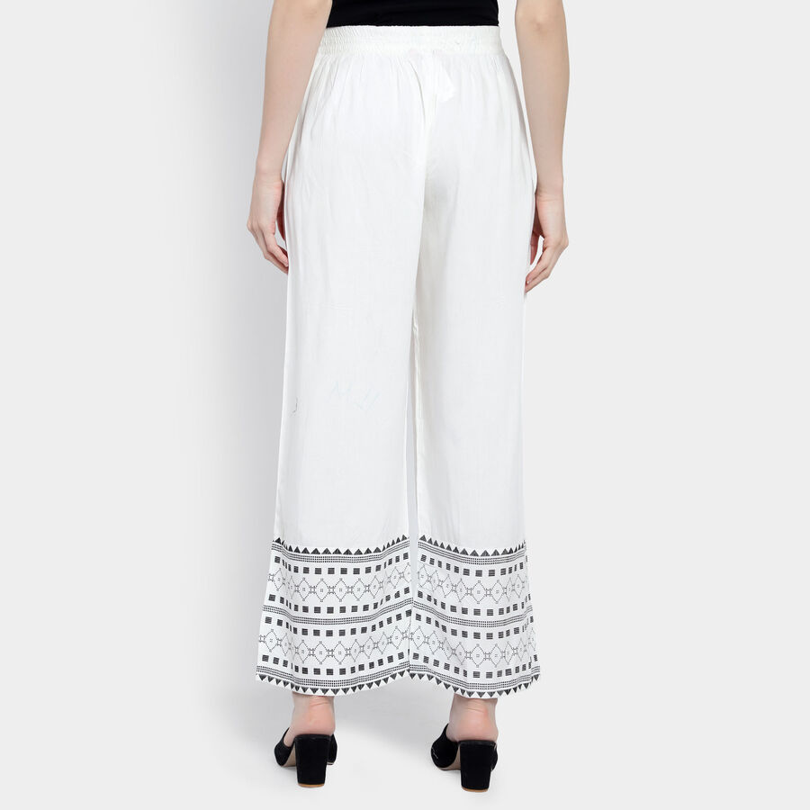 Printed Palazzo, ऑफ व्हाइट, large image number null