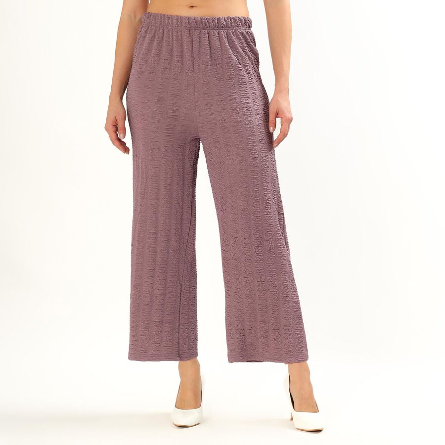 Women's Lilac Relaxed Fit Harem Pants, लाइलेक, large