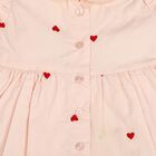Infants' Light Pink Cotton Collar Neck Tunic Set Capri Set, हल्का गुलाबी, small