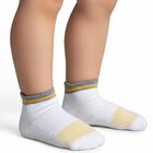 Men's Light Gray and White and Black Regular Fit Ankle-Length Socks Pack of 3, नेवी ब्लू, small image number null