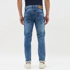 Men's Stonewashed Blue Skinny Fit Five Pocket Jeans, हल्का नीला, small image number null