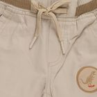 Boys Light Beige Regular Fit Jogger Trousers, गहरा पीला, small image number null