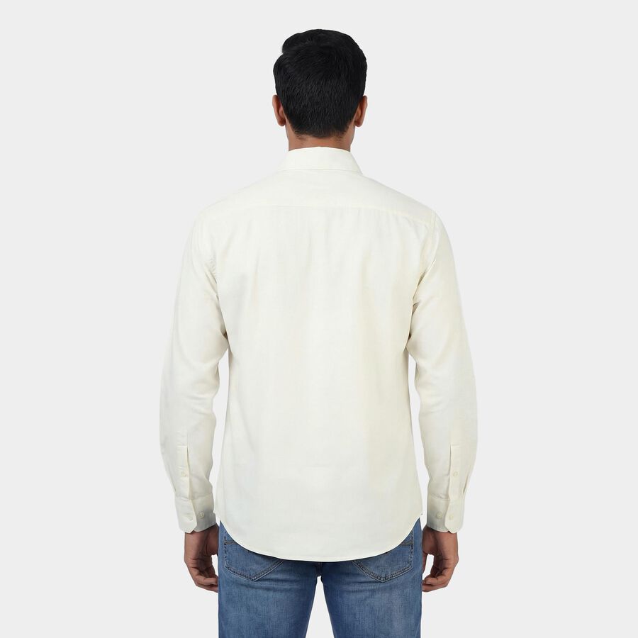 Men's Off-White Classic Collar Classic Shirt, Off White, large