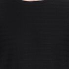 Men's Round Neck Half Sleeves T-Shirt , Black, small image number null