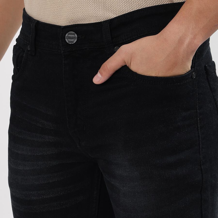 Men's Skinny Jeans, Black, large image number null