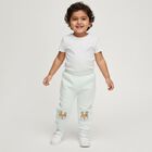 Infants Mint Green Bunny Embroidered Cotton Blend Pyjama, Light Green, small image number null