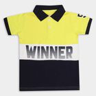 Boys' 100% Cotton Half Sleeves T-Shirt , पीला, small image number null