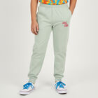 Girls' Soft Mint Green Printed Elastic Waist Winter Pyjama, हल्का हरा, small image number null