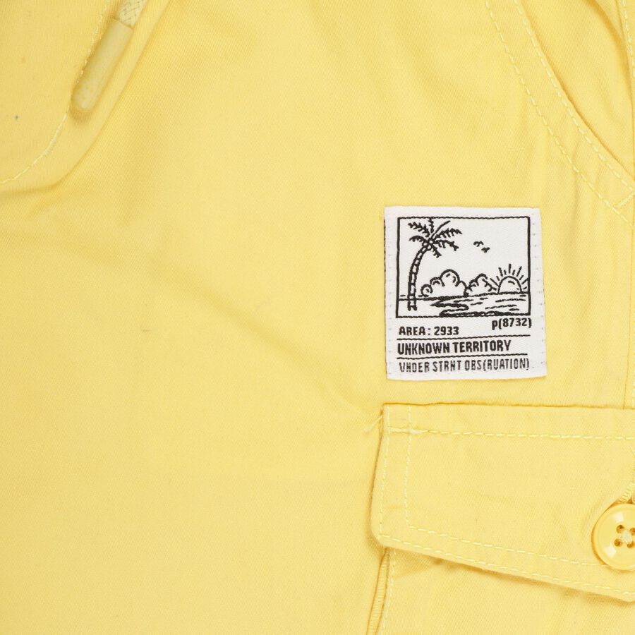 Boys' 100% Cotton Bermudas , Yellow, large image number null