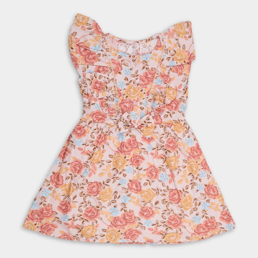 Girls' Frock , हल्का गुलाबी, large image number null