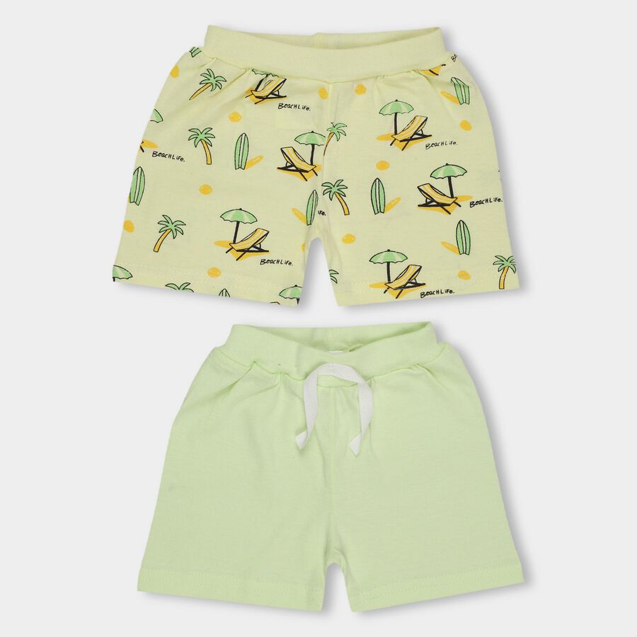 Infants' 100% Cotton Half Pant, पीला, large image number null