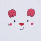 Infants White Cotton Scoop Neck Casual Vest, सफ़ेद, small