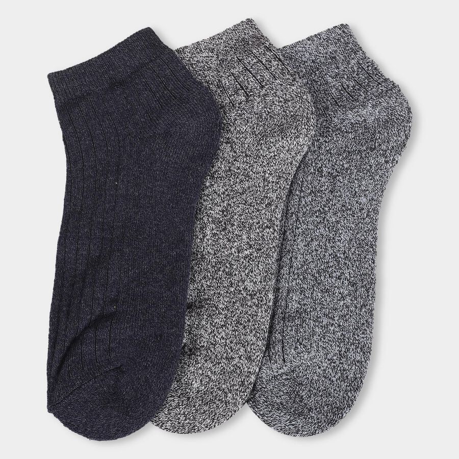 Men's Socks (Pack of 3), Navy Blue, large image number null