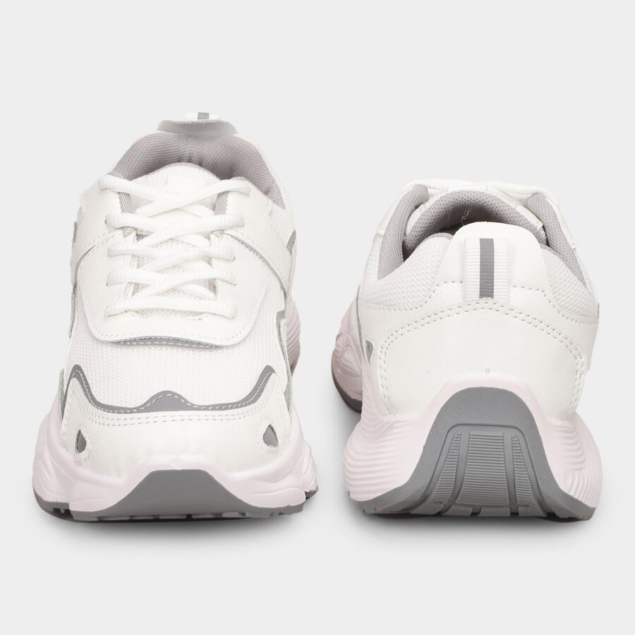 Ladies' Lace-Up Shoes, White, large image number null