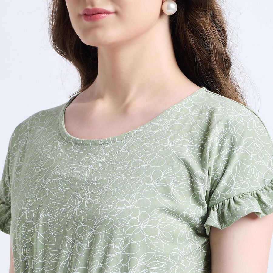 Ladies' Dress , हल्का हरा, large image number null