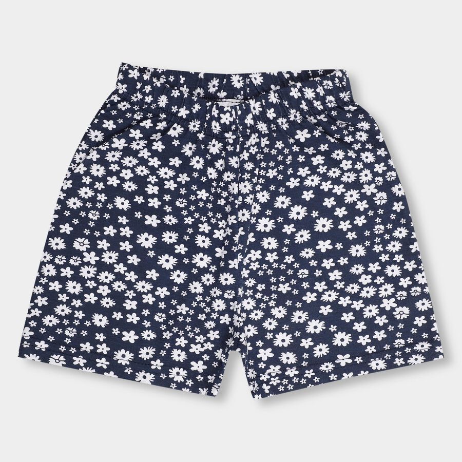 Girls' Shorts, नेवी ब्लू, large