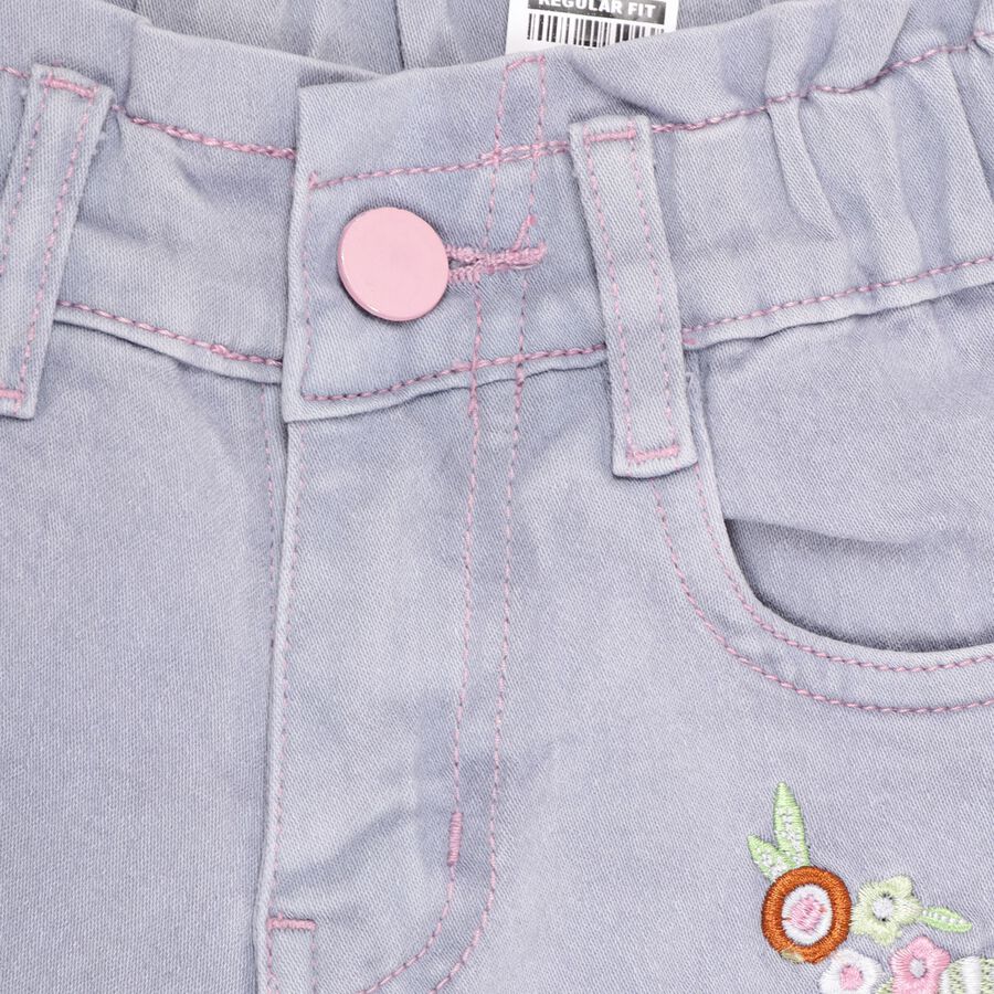 Girls' Jeans, Light Grey, large image number null