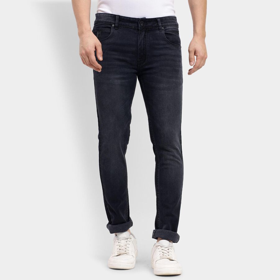 Men's Skinny Jeans , Dark Grey, large image number null