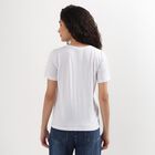 Ladies' 100% Cotton Round Neck T-Shirt , Melange Mid Grey, small image number null
