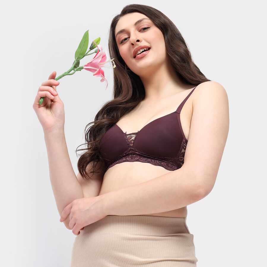 Ladies' Bra , Brown, large image number null