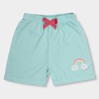 Girls' Shorts , हल्का हरा, small