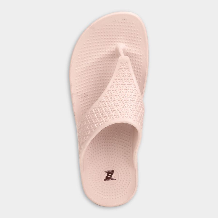 Ladies' V Strap Slipper, Peach, large image number null