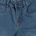 Girls Mid Blue Regular Fit Casual Jeans, Mid Blue, small
