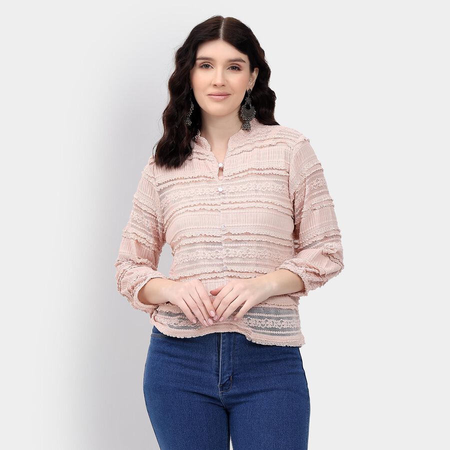 Ladies' Shirt , Pink, large