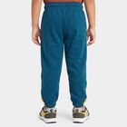 Boys' Teal Jogger Graphic Printed Cotton Blend Pyjama, टील ब्लू, small