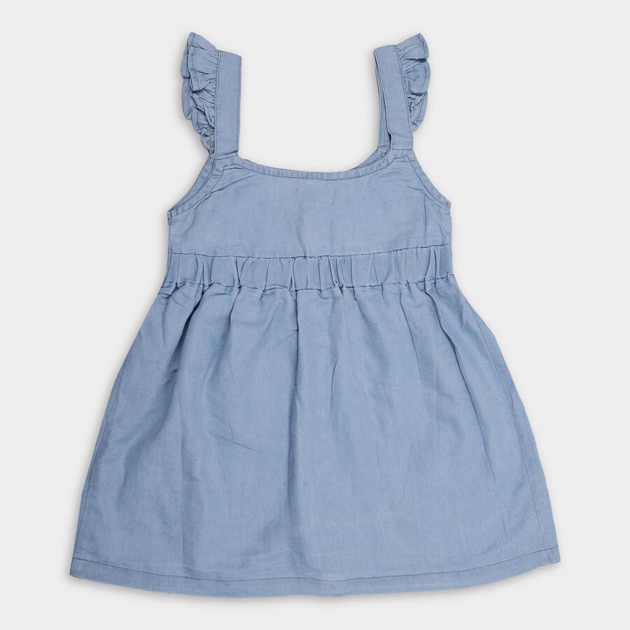 Girls' Frock , Light Blue, large image number null