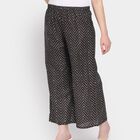 Ladies' 100% Cotton Palazzos, काला, small image number null