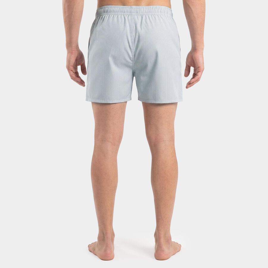 Men's Grey Classic Fit Boxers, हल्का ग्रे, large