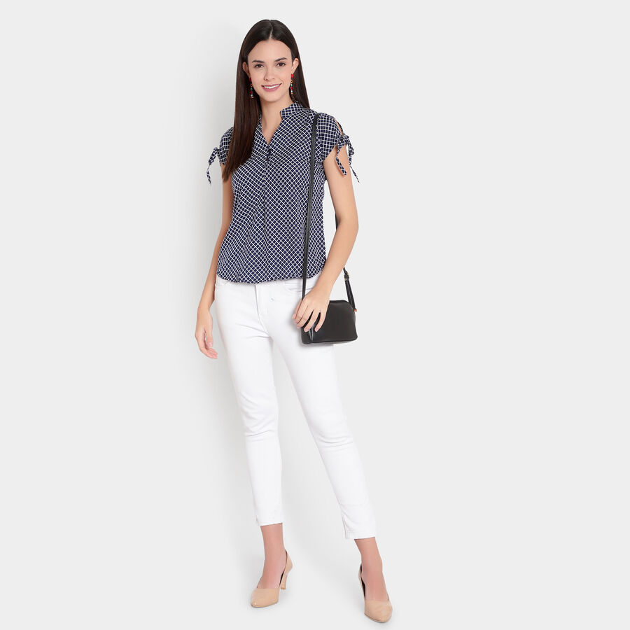 Checks Shirt, Navy Blue, large image number null