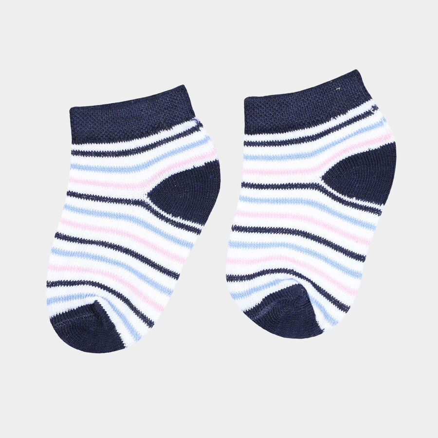 Girls Ankle Length Socks, Pink, large image number null