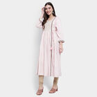 3/4th Sleeves Flared Kurta, गहरा पीला, small image number null