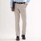 Men's Slim Fit Casual Trousers , Off White, small image number null