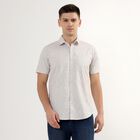 Men's 100% Cotton Regular Collar Casual Shirt , हल्का ग्रे, small image number null