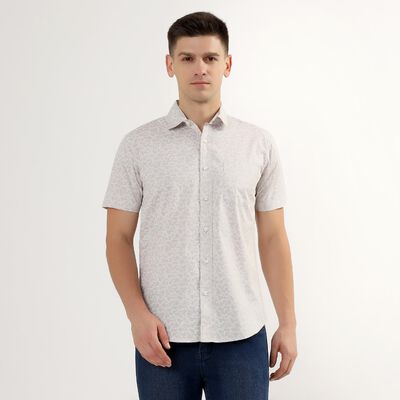 Men's 100% Cotton Regular Collar Casual Shirt 