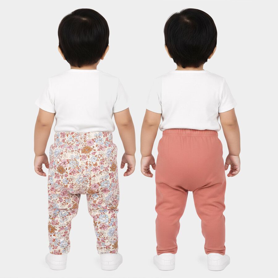 Infants' Pink Straight Fit Printed Cotton Pyjama, हल्का गुलाबी, large