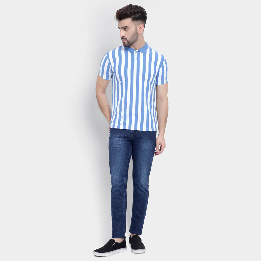 Stripes Polo Shirt, हल्का नीला, large image number null