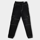 Boys' Jogger Jeans , काला, small image number null