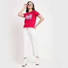 Overdyed High Rise Flared Jeans, White, small image number null