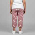 Girls' Dusty Rose Butterfly Printed Pyjama, हल्का गुलाबी, small image number null
