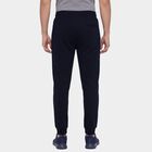 Men's Navy Blue Regular Fit Side-Striped Track Pants, नेवी ब्लू, small