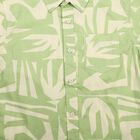 Boys Green Cotton Short Sleeves Collar Regular Fit Shirt, Light Green, small