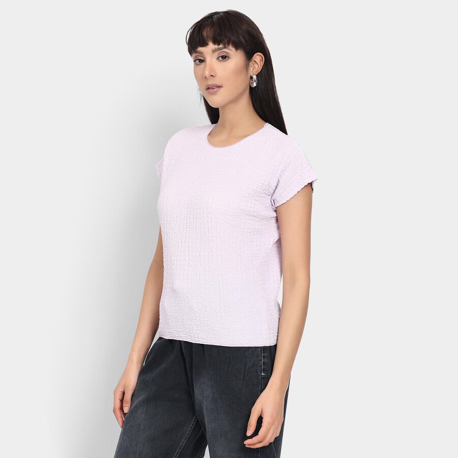 Ladies'  Crop  Top, लाइलेक, large image number null